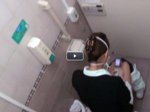 病棟の職員女子トイレ盗撮