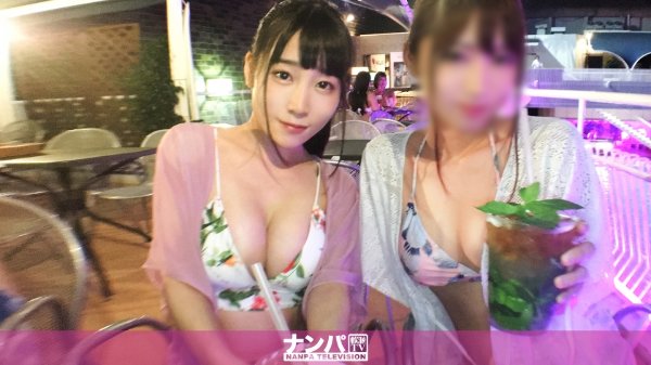 プールナンパ 28 ナイトプールで女子2人組をホテルへ連れ込み！ノリノリの友達は男と別部屋でSEX！置いてけぼりの優衣ちゃんは戸惑いつつもムッツリな性格を見抜かれてしまい…？ MGS