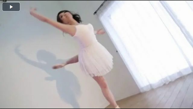 Soft body professional ballet dancer&apos;s live performance lifted