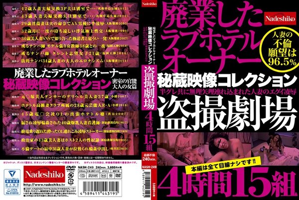 廃業したラブホテルオーナー秘蔵映像コレクション 盗撮劇場4時間15組