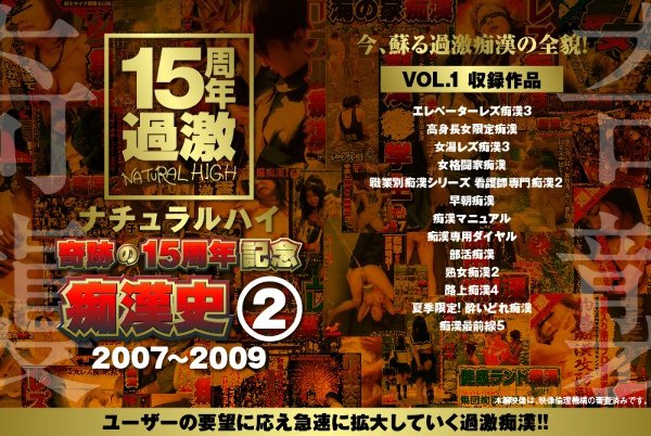 15th Anniversary of Natural High Miracles History of Molester (2) 2007-2009 VOL.1