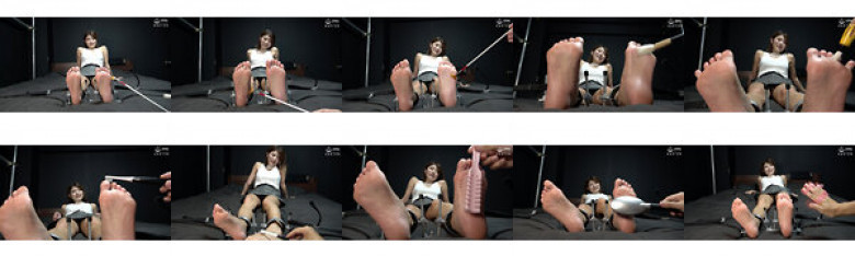 "[Tickling] A super masochist actress's super sensitive soles are restrained and tickled!" Haruno Ando:SampleImage