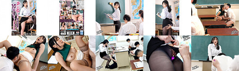 Married teacher Murasaki Fujisaki gets 10 times wetter during climax class where she can't make a sound:SampleImage