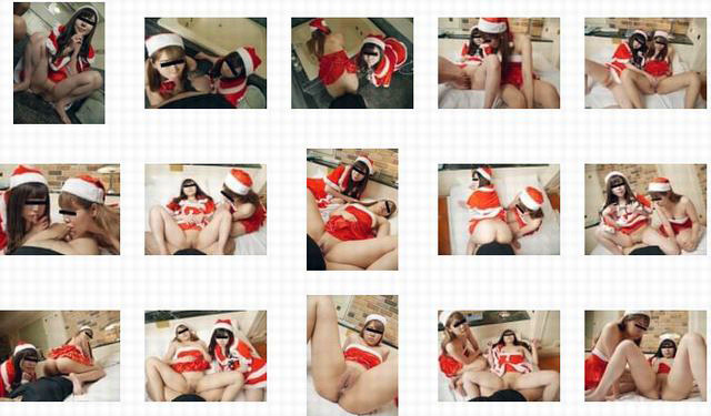 With a girl friend ~Let's spend an unforgettable holy night with two of the cutest erotic Santas~:SampleImage