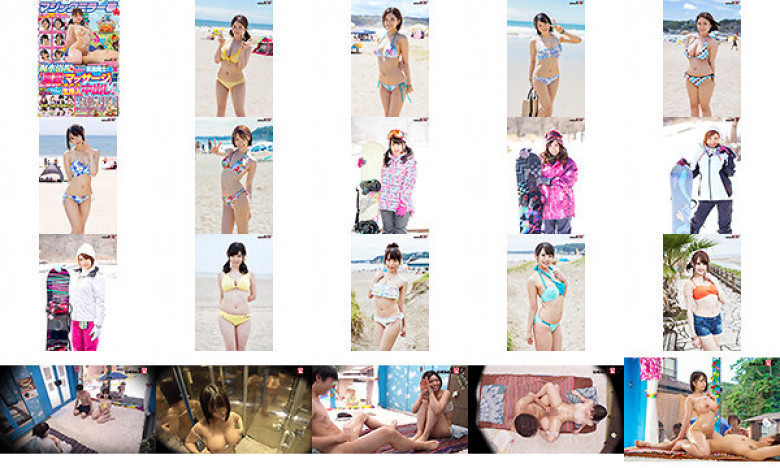 [Magic Mirror 25th Anniversary Work] Men and women of friends during the summer vacation found at the beach experience "barefoot massage" Ji Po and Ma Ko who meet for the first time are lit and raw insertion cum shot as it is! 2 discs 8 hours with omnibus of 6:SampleImage