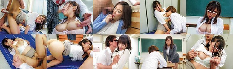 「ダメッ！やめなさい！！それ以上したらしたくなっちゃうから…！！」ヤリチン男子の生徒指導をすることになった真面目な女教師は、男子生徒からのセクハラ行為を本気で断ることができず…それどころかドMの本性が暴走！淫乱化！！:サンプル画像