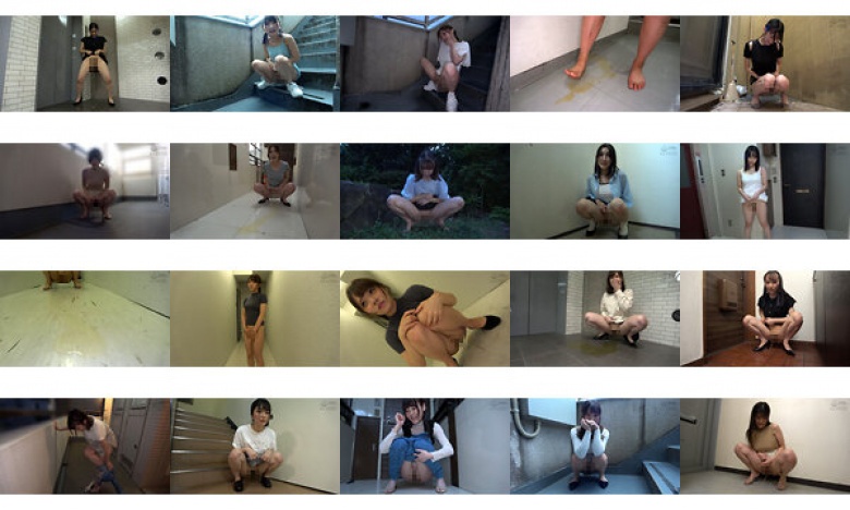 Pee everywhere! 28 amateur girls urinating. 9 videos for enthusiasts that you can watch in slow motion.:SampleImage