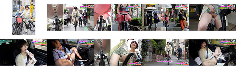 Popular AV actress takes on the challenge! Peeing, squirting, orgasming on a bicycle in the city! Tsukino Luna Oto Alice:SampleImage