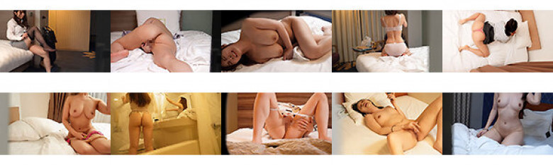 Peeking into a business hotel, female employee masturbating on a business trip:SampleImage