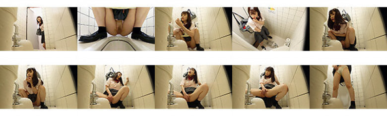 Female ○ student public toilet sex activity (masturbation) record #5 on the way home from school:SampleImage