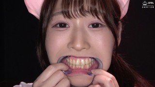 Observation of beautiful nurse Koharu Tsukino's tongue tongue, teeth, mouth, and throat ♪